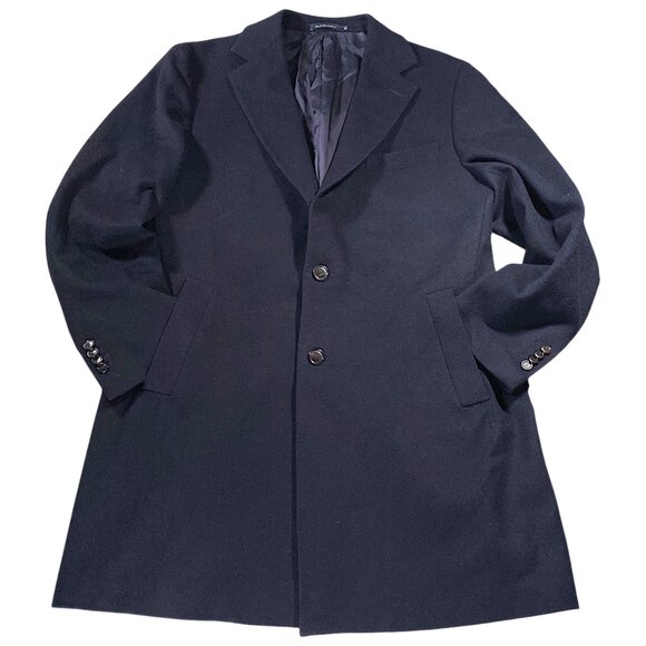 SUITSUPPLY Coat Mens 44 Navy Pure Wool Classic Corporate Event Academia VICENZA - Picture 1 of 16